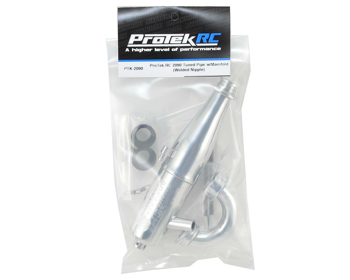 ProTek RC 2090 Tuned Exhaust Pipe w/75mm Manifold (Welded Nipple) - Image 2