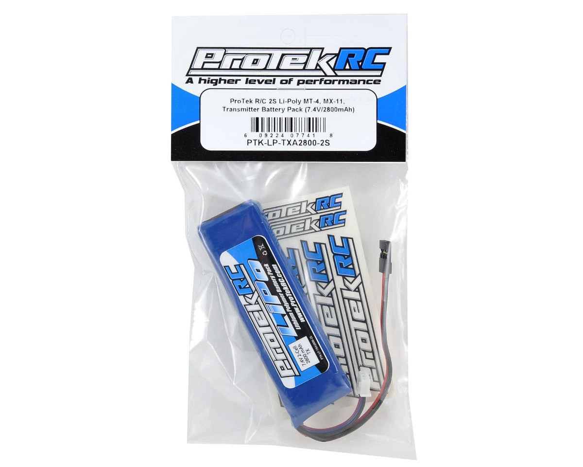 ProTek RC LiPo Transmitter Battery (7.4V/2800mAh) (MT-4, MT-4S, M11X, M12, M12S) (MT-S) (EX RR) - Image 2