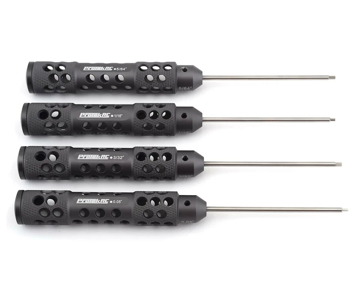 ProTek RC "TruTorque SL" Standard Hex Driver Set (4) (0.05”, 1/16”, 5/64”, 3/32")