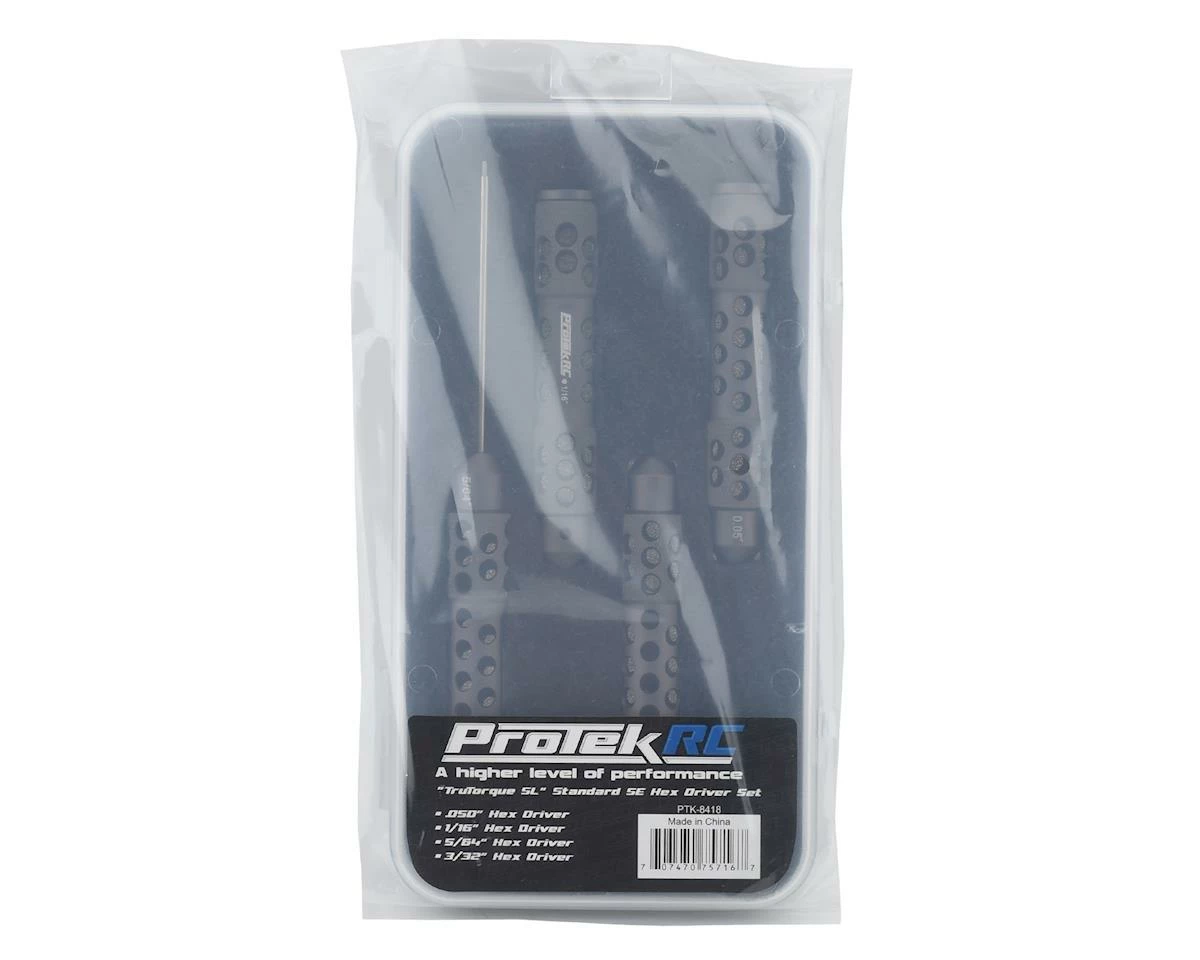 ProTek RC "TruTorque SL" Standard Hex Driver Set (4) (0.05”, 1/16”, 5/64”, 3/32") - Image 2